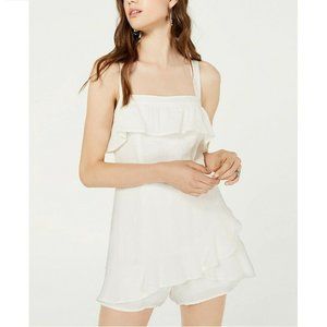 City Studio 11 White Bow Back Romper NWT CG65